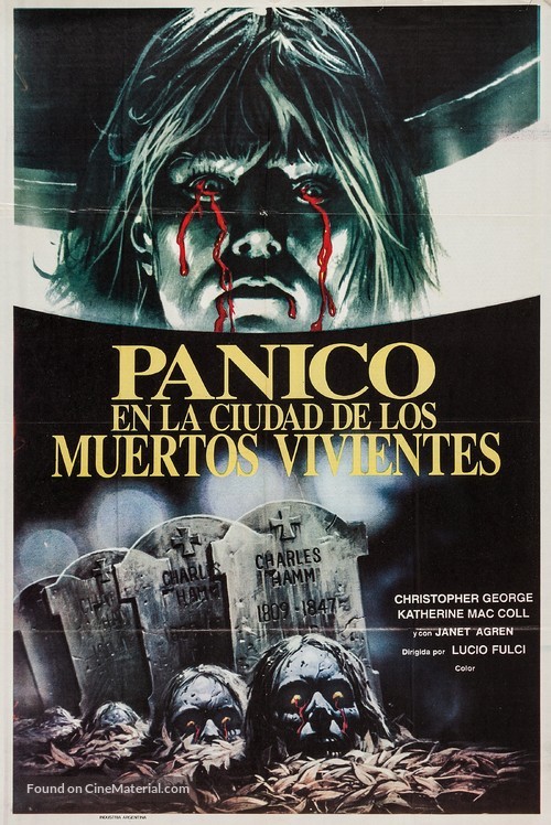 Paura nella citt&agrave; dei morti viventi - Argentinian Movie Poster