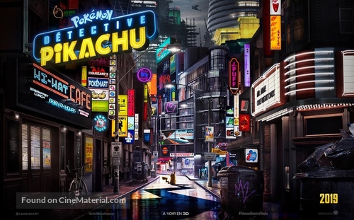 Pok&eacute;mon: Detective Pikachu - French Movie Poster