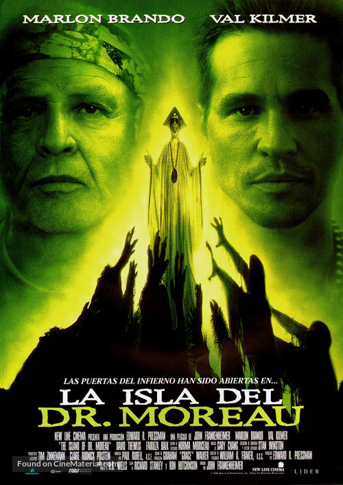 The Island of Dr. Moreau - Spanish Movie Poster