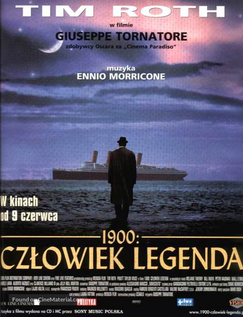 La leggenda del pianista sull&#039;oceano - Polish Movie Poster