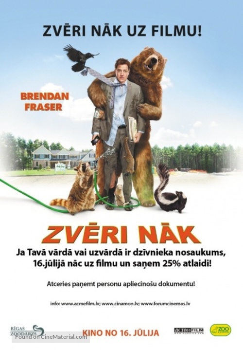 Furry Vengeance - Latvian Movie Poster