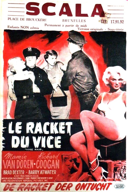 Vice Raid - Belgian Movie Poster