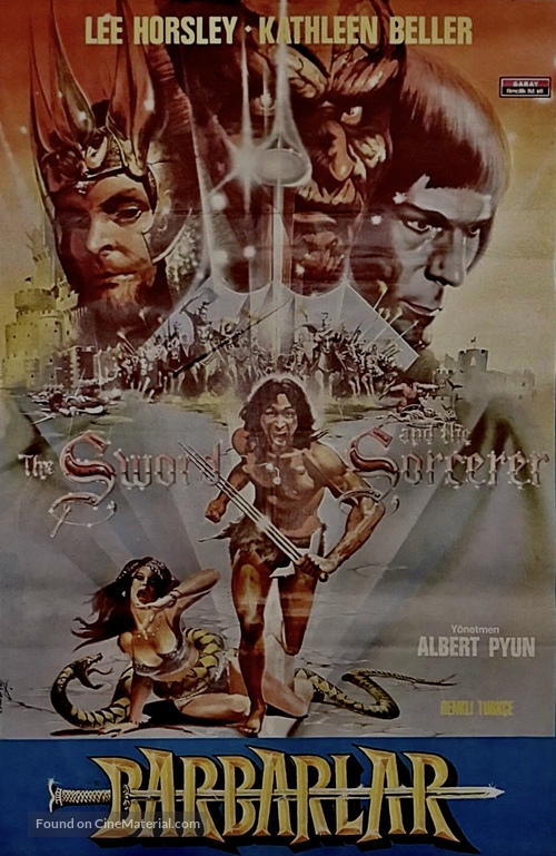 The Sword and the Sorcerer - Turkish Movie Poster