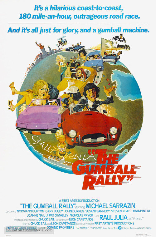 The Gumball Rally - Theatrical movie poster