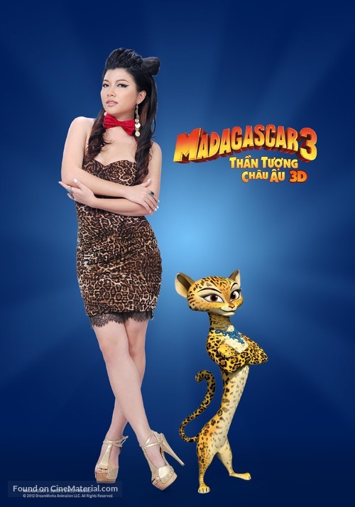 Madagascar 3: Europe&#039;s Most Wanted - Vietnamese Movie Poster