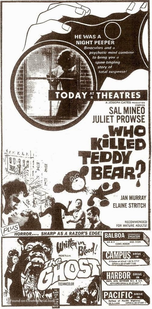 Who Killed Teddy Bear - poster