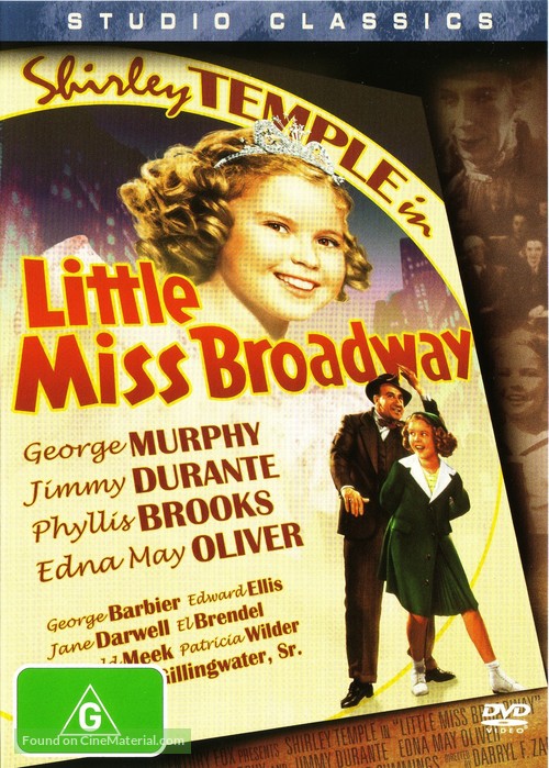Little Miss Broadway - Australian DVD movie cover