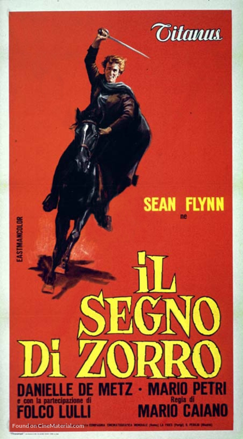 Il segno di Zorro - Italian Movie Poster