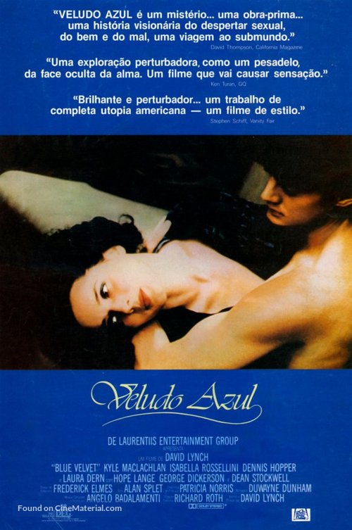 Blue Velvet - Brazilian Movie Poster