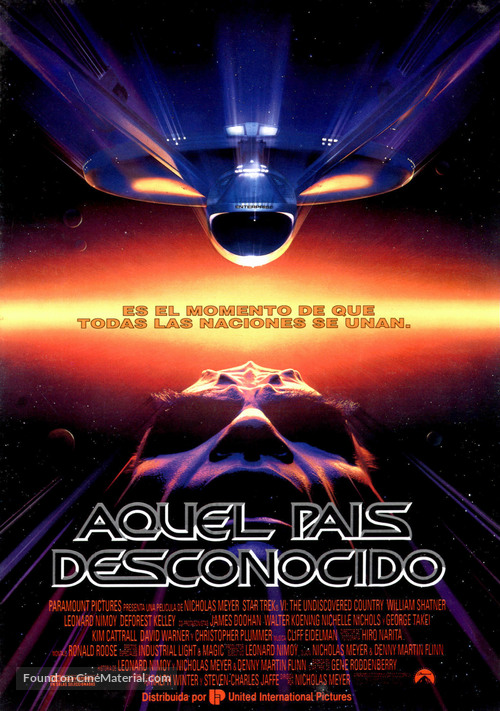 Star Trek: The Undiscovered Country - Spanish Movie Poster