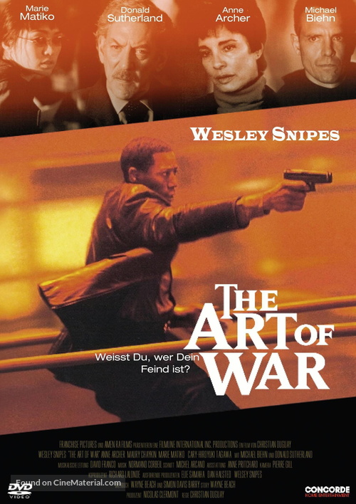 The Art Of War - German DVD movie cover