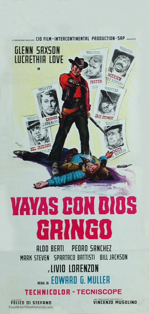 Vaya con dios gringo - Italian Movie Poster