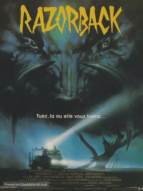 Razorback - French Movie Poster