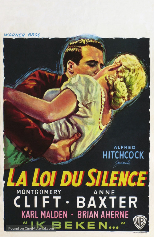 I Confess - Belgian Movie Poster