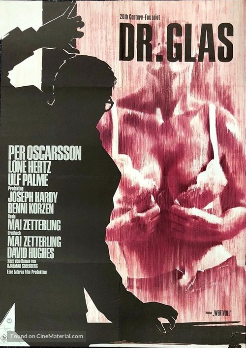 Doktor Glas - German Movie Poster