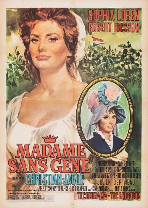 Madame Sans-G&ecirc;ne - Italian Movie Poster