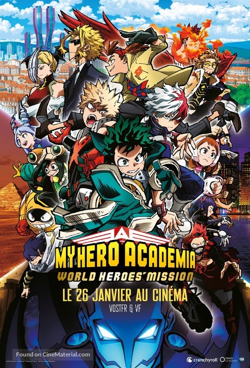 Boku no Hero Academia: World Heroes Mission - French Movie Poster