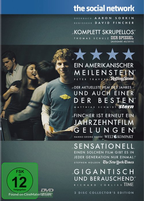 The Social Network - German DVD movie cover