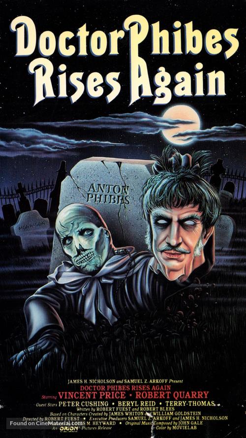 Dr. Phibes Rises Again - VHS movie cover