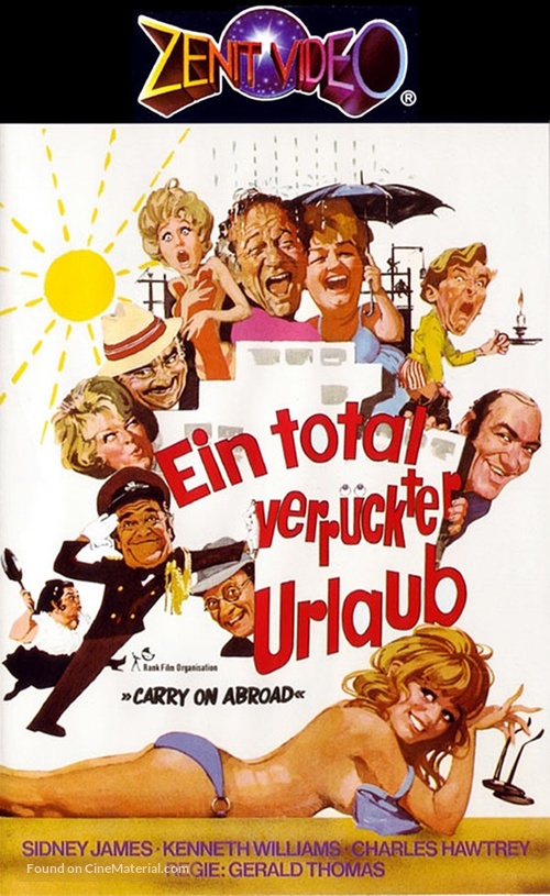 Carry on Abroad - German VHS movie cover