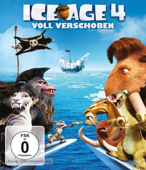 Ice Age: Continental Drift - German Blu-Ray movie cover