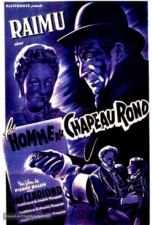 L&#039;homme au chapeau rond - French Re-release movie poster