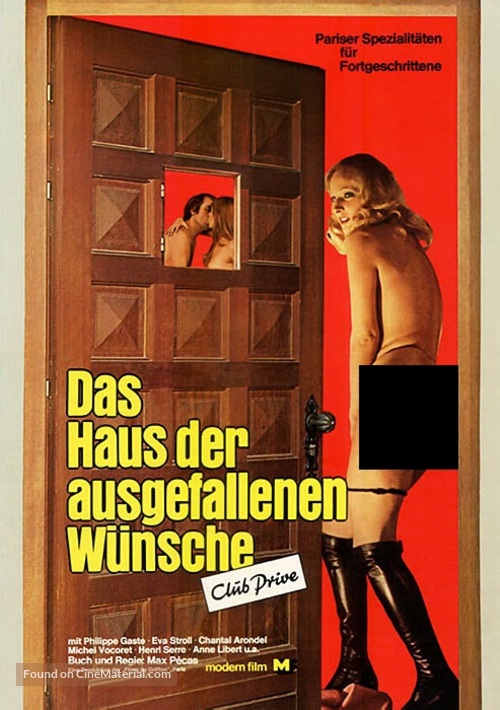 Club priv&eacute; pour couples avertis - German Movie Poster