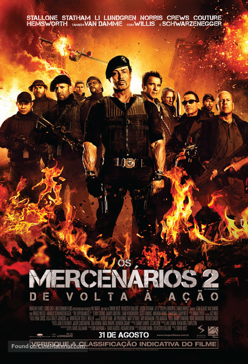 The Expendables 2 - Brazilian Movie Poster