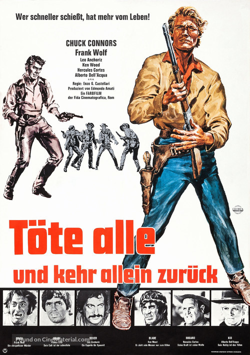 Ammazzali tutti e torna solo - German Movie Poster