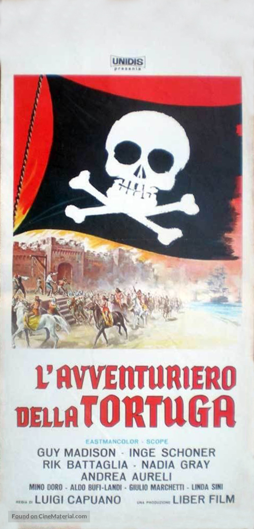 L&#039;avventuriero della Tortuga - Italian Movie Poster