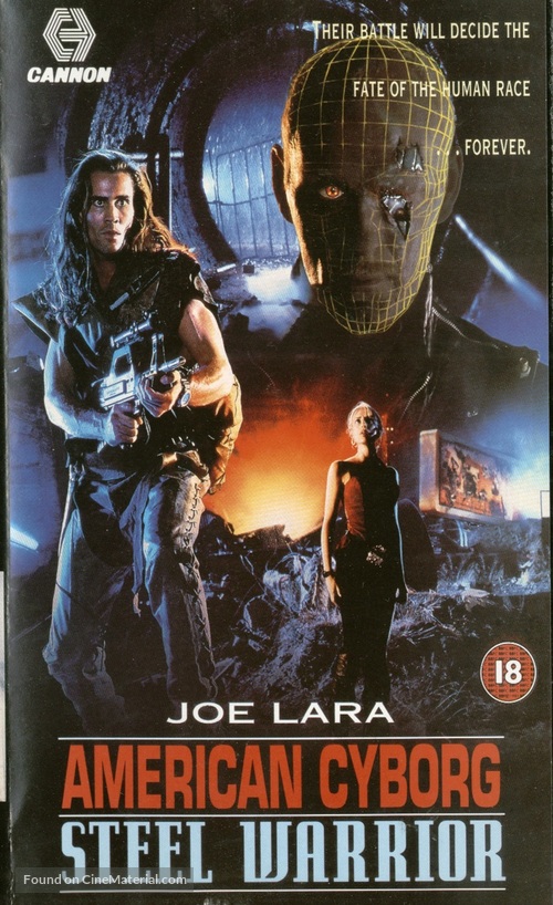 American Cyborg: Steel Warrior - British VHS movie cover