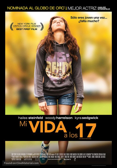 The Edge of Seventeen - Mexican Movie Poster