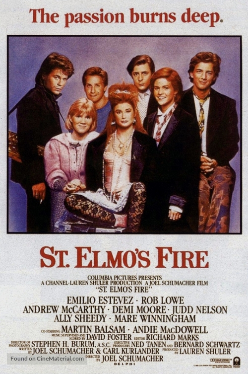 St. Elmo&#039;s Fire - Movie Poster