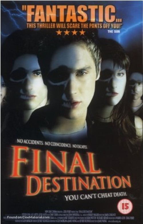 Final Destination - British VHS movie cover