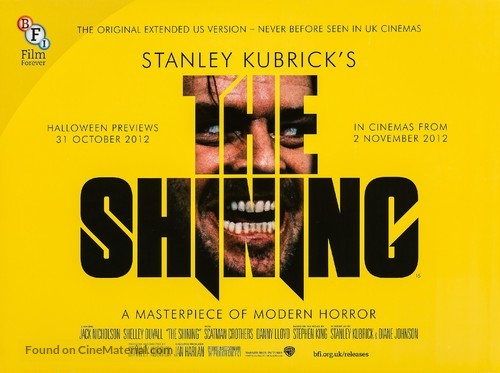 The Shining - Re-release movie poster