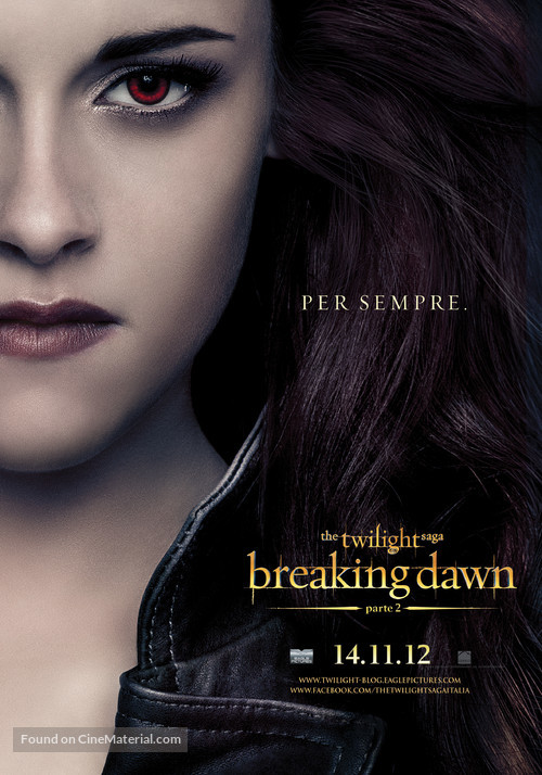 The Twilight Saga: Breaking Dawn - Part 2 - Italian Movie Poster