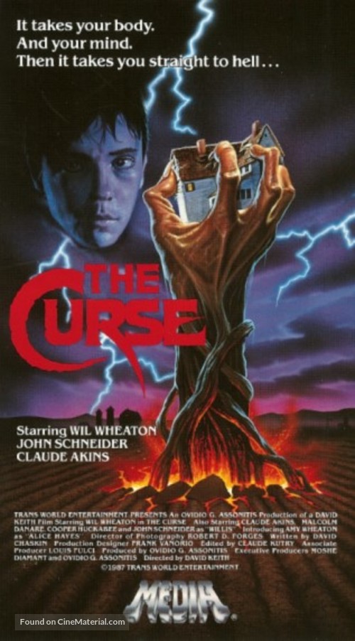 The Curse - VHS movie cover