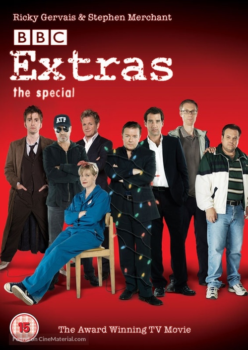 &quot;Extras&quot; - British DVD movie cover