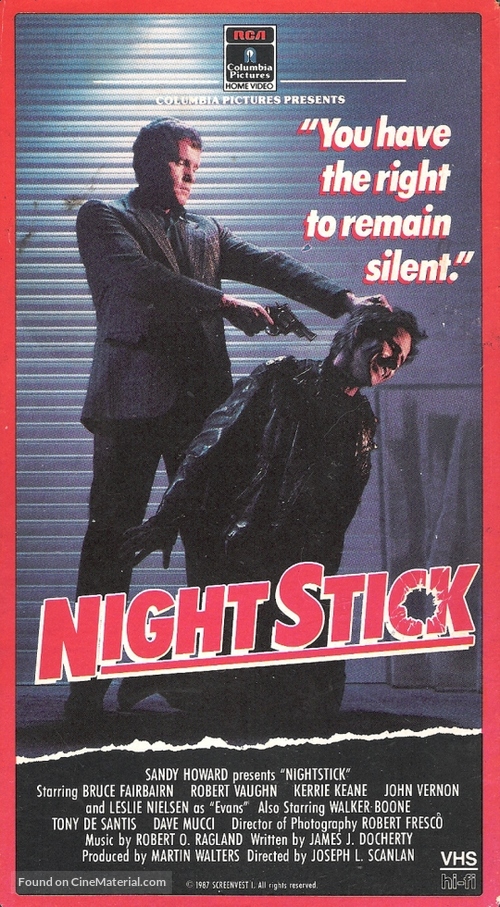 Nightstick - VHS movie cover