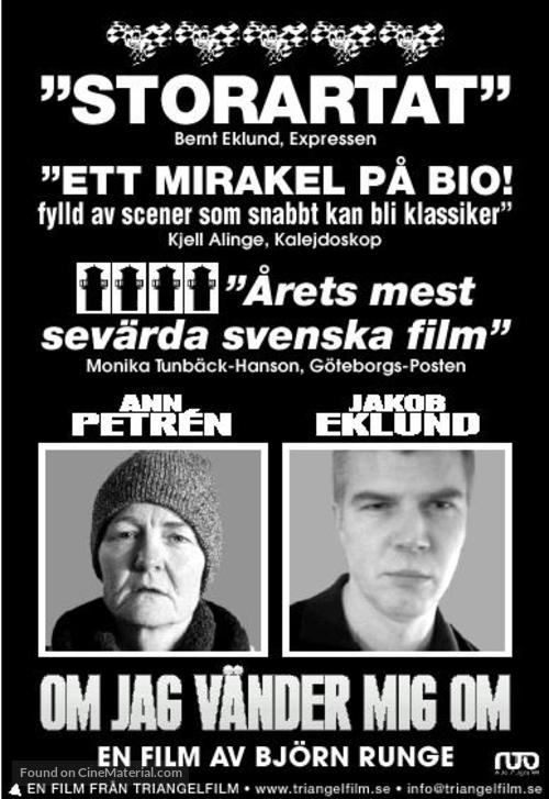 Om jag v&auml;nder mig om - Swedish Movie Poster