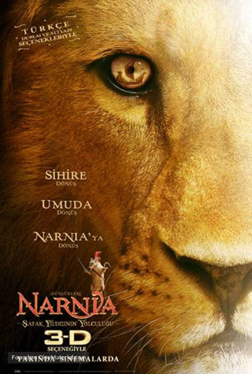 The Chronicles of Narnia: The Voyage of the Dawn Treader - Turkish Movie Poster