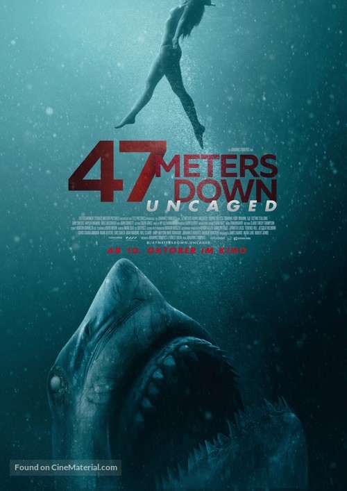 47 Meters Down: Uncaged (2019) German movie poster
