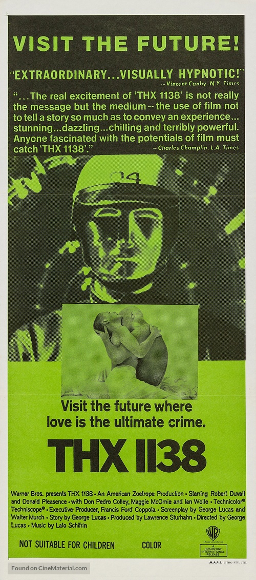 THX 1138 - Australian Movie Poster