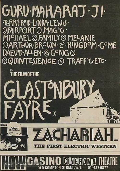 Glastonbury Fayre - British Movie Poster