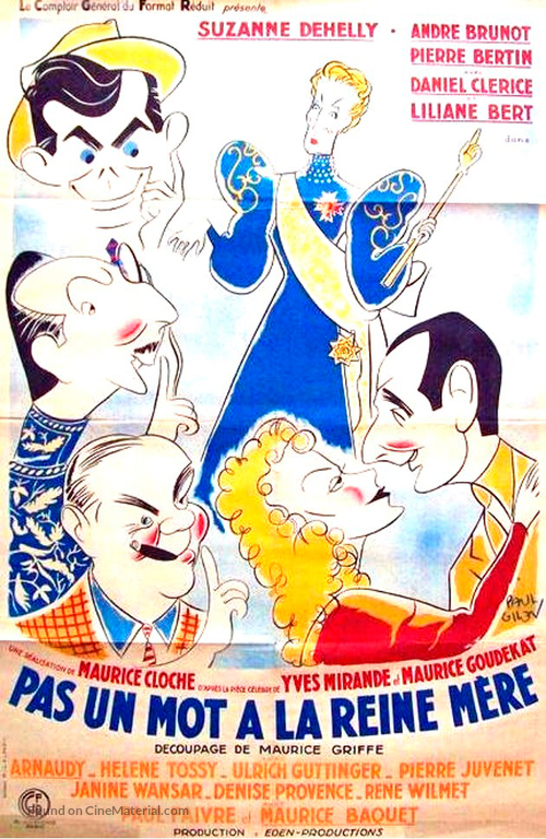 Pas un mot &agrave; la reine m&egrave;re - French Movie Poster