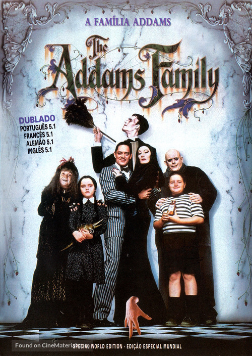 The Addams Family - Brazilian DVD movie cover