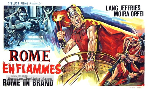 L&#039;incendio di Roma - Belgian Movie Poster