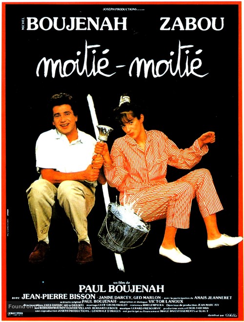 Moiti&eacute;-moiti&eacute; - French Movie Poster