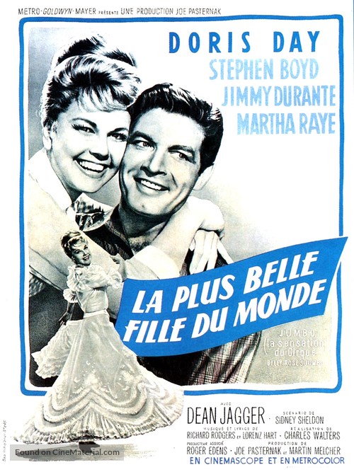 Billy Rose&#039;s Jumbo - French Movie Poster