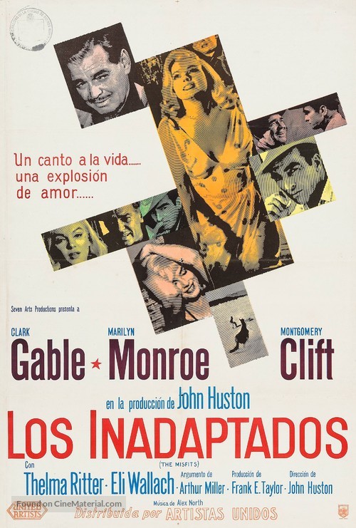 The Misfits - Argentinian Movie Poster